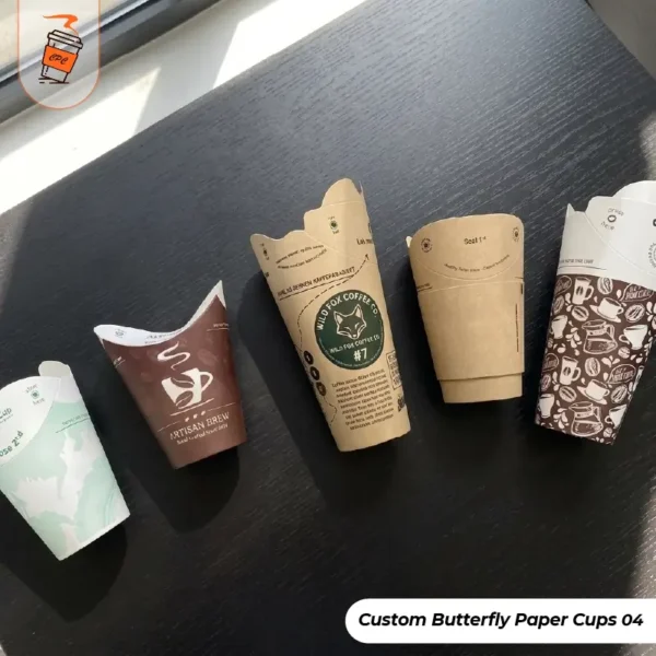 Custom Butterfly Paper Cups