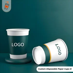 Custom Disposable Paper Cups with logo (1)