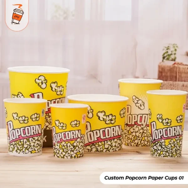 Custom Popcorn Paper Cups