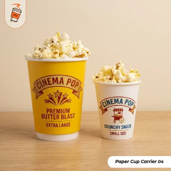 Custom Popcorn Paper Cups