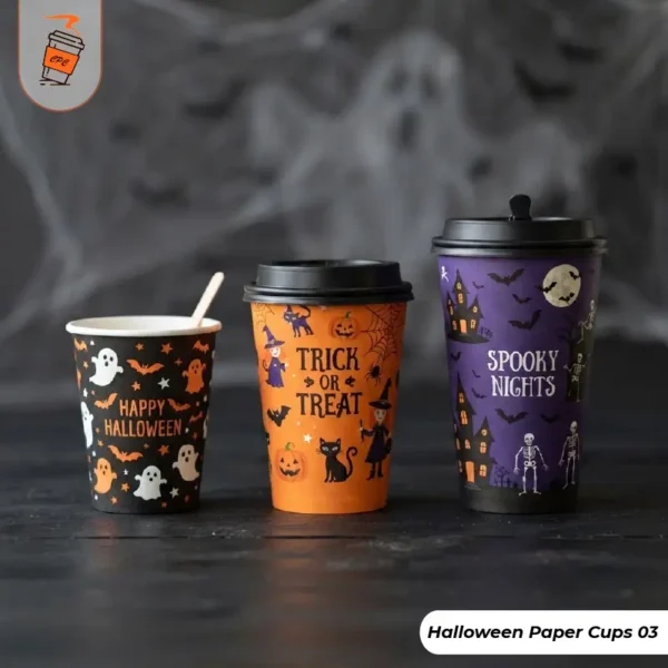 Custom Halloween Paper Cups
